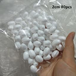 1/1.5/2/2.5/3/4/4.5/5cm Water Drop Modeling Shaped Styrofoam Crafts Flower Heart DIY Handmade White Foam Rose Buds Half Balls