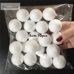 1/1.5/2/2.5/3/4/4.5/5cm Water Drop Modeling Shaped Styrofoam Crafts Flower Heart DIY Handmade White Foam Rose Buds Half Balls