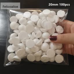 1/1.5/2/2.5/3/4/4.5/5cm Water Drop Modeling Shaped Styrofoam Crafts Flower Heart DIY Handmade White Foam Rose Buds Half Balls