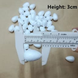 1/1.5/2/2.5/3/4/4.5/5cm Water Drop Modeling Shaped Styrofoam Crafts Flower Heart DIY Handmade White Foam Rose Buds Half Balls