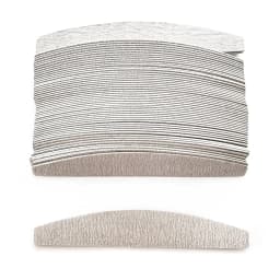 100/50Pcs 100 180 240 Grey Professional Nail Files Double-sided Strips Manicure Nail Art Files Bulk Removalble Nail Art Files