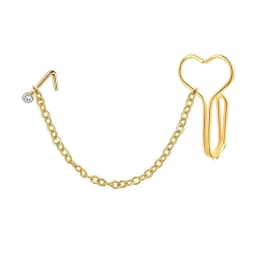 Nose Chain Piercing Stainless Steel Gold Color Nose Stud Nariz Piercing Septum Double Nose Piercing Ring Women Body Jewelry