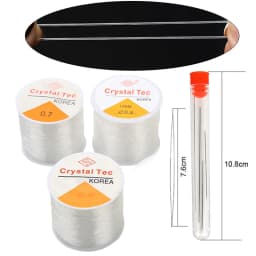 100meters Strong Crystal Beading Stretch Cord 0.5 0.6 0.7 0.8 1 mm Elastic Line String Thread Cords DIY Bracelet Jewelry Making