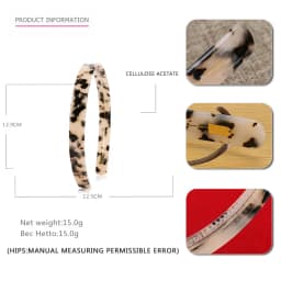 Korea DongdaemunAcetate Headband Classic All-match Tortoiseshell Headband Washing Face Non-slip Head Buckle Hair Accessories New