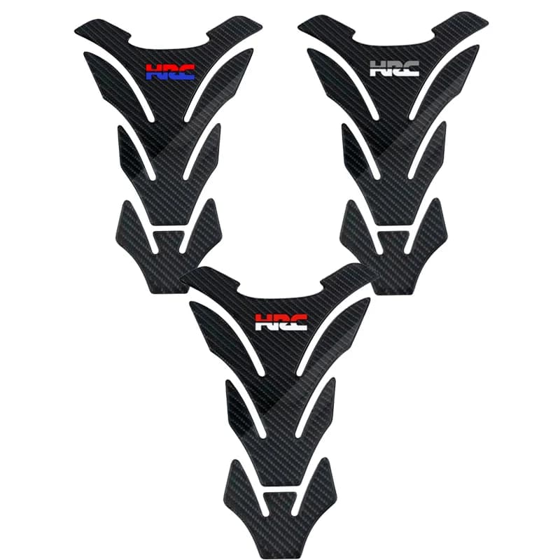 For Honda CBR1000 600RR CB400 CB750 CB1300 HORNET HRC logo Real Carbon fiber tank pad Protector Sticker