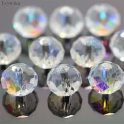 Isywaka Ran Red Color 2mm,3*4mm,4*6mm,6*8mm Austria Faceted Crystal Glass Beads Loose Spacer Round Beads For Jewelry Making