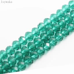 Isywaka Ran Red Color 2mm,3*4mm,4*6mm,6*8mm Austria Faceted Crystal Glass Beads Loose Spacer Round Beads For Jewelry Making
