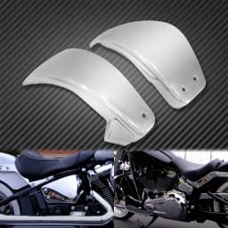 2xMotorcycle Battery Side Cover Fairing Covers For Harley Softail Breakout Fat Boy FXDR Fat Street BOB Slim FLSL 2018 2019 2020