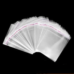 100pc Transparent Plastic Bag Small Self Sealing Cellophane Sachet Pouch For Jewelry Display Packaging Business Organizer Supply