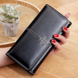 Women's Leather Wallet Woman Luxury Long Wallets Fashion Women Purses Money Bags 2022 Handbags Womens Purse Cards Holder