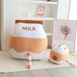 1pc 22/33/42cm Cartoon Cat Milk Bottle Plushie Plush Toy Kitten Tail Backside Juice Drink Throw Pillow Sofa Decor Cushion Rest