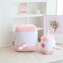 1pc 22/33/42cm Cartoon Cat Milk Bottle Plushie Plush Toy Kitten Tail Backside Juice Drink Throw Pillow Sofa Decor Cushion Rest