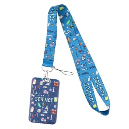 LB2766 Science Keychain Straps Rope Chemistry Neck Strap ID Card Phone Straps USB Badge Holder Lanyard Student Teacher Gift