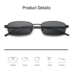 RUOBO Fashion Colorful Mercury Lens Sunglasses For Men Women Small Metal Eyewear Frame Outdoor Sun Glasses UV400 Gafas De Sol