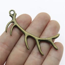 10pcs Charms Christmas Deer Antique Bronze Silver Color Pendants Making DIY Handmade Tibetan Silver Color Jewelry