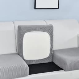 New Jacquard Sofa Seat Cushion Cover Polar Fleece Chair Covers Stretch Washable Removable Slipcover Sofa Protector 1/2/3/4 Seat