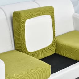 New Jacquard Sofa Seat Cushion Cover Polar Fleece Chair Covers Stretch Washable Removable Slipcover Sofa Protector 1/2/3/4 Seat