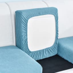 New Jacquard Sofa Seat Cushion Cover Polar Fleece Chair Covers Stretch Washable Removable Slipcover Sofa Protector 1/2/3/4 Seat