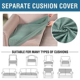 New Jacquard Sofa Seat Cushion Cover Polar Fleece Chair Covers Stretch Washable Removable Slipcover Sofa Protector 1/2/3/4 Seat