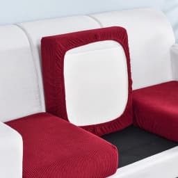 New Jacquard Sofa Seat Cushion Cover Polar Fleece Chair Covers Stretch Washable Removable Slipcover Sofa Protector 1/2/3/4 Seat