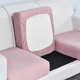 New Jacquard Sofa Seat Cushion Cover Polar Fleece Chair Covers Stretch Washable Removable Slipcover Sofa Protector 1/2/3/4 Seat