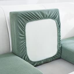 New Jacquard Sofa Seat Cushion Cover Polar Fleece Chair Covers Stretch Washable Removable Slipcover Sofa Protector 1/2/3/4 Seat