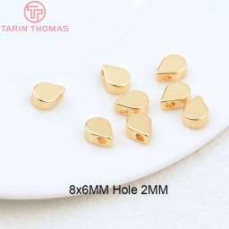 (3377) 20PCS 24K Gold Color Brass Square Spacer Beads High Quality Jewelry Making Supplies Bracelets Findings Accessories