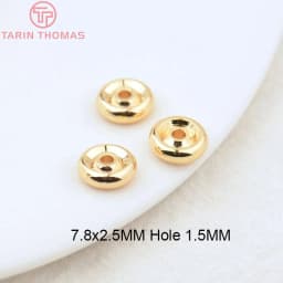 (3377) 20PCS 24K Gold Color Brass Square Spacer Beads High Quality Jewelry Making Supplies Bracelets Findings Accessories
