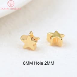 (3377) 20PCS 24K Gold Color Brass Square Spacer Beads High Quality Jewelry Making Supplies Bracelets Findings Accessories
