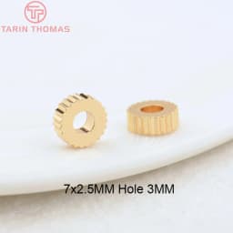 (3377) 20PCS 24K Gold Color Brass Square Spacer Beads High Quality Jewelry Making Supplies Bracelets Findings Accessories