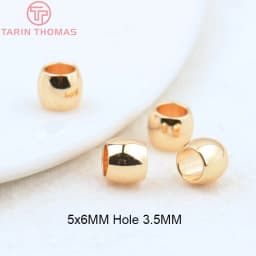 (3377) 20PCS 24K Gold Color Brass Square Spacer Beads High Quality Jewelry Making Supplies Bracelets Findings Accessories