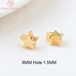 (3377) 20PCS 24K Gold Color Brass Square Spacer Beads High Quality Jewelry Making Supplies Bracelets Findings Accessories