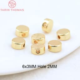 (3377) 20PCS 24K Gold Color Brass Square Spacer Beads High Quality Jewelry Making Supplies Bracelets Findings Accessories