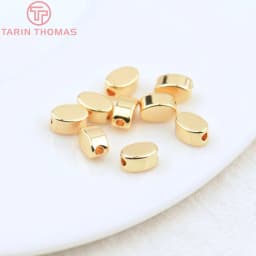 (3377) 20PCS 24K Gold Color Brass Square Spacer Beads High Quality Jewelry Making Supplies Bracelets Findings Accessories