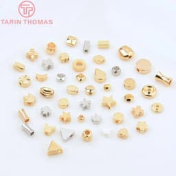 (3377) 20PCS 24K Gold Color Brass Square Spacer Beads High Quality Jewelry Making Supplies Bracelets Findings Accessories
