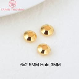 (3377) 20PCS 24K Gold Color Brass Square Spacer Beads High Quality Jewelry Making Supplies Bracelets Findings Accessories