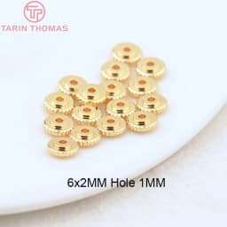 (3377) 20PCS 24K Gold Color Brass Square Spacer Beads High Quality Jewelry Making Supplies Bracelets Findings Accessories