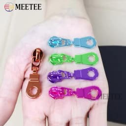 5/10/20Pcs 5# Zipper Heads For Nylon Zippers Bag Zip Puller Sliders Zips Repair Kits DIY Sewing Garment Replacement Accessories