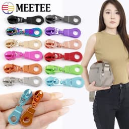 5/10/20Pcs 5# Zipper Heads For Nylon Zippers Bag Zip Puller Sliders Zips Repair Kits DIY Sewing Garment Replacement Accessories