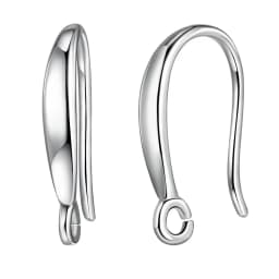 Delicate 925 Sterling Silver Cubic Zirconia Earrings Hoop Hook for Jewelry Making Brincos Finding Accessories