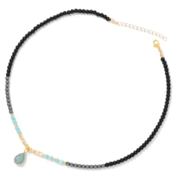 40cm Drop Pendant Necklace Natural Quartzs Stone Beaded Charm Necklaces Vintage Female Energy Necklace for Women Jewelry Gifts