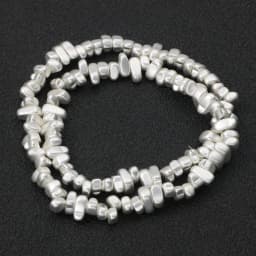 Natural Hematite Silver Plated Beads Round Cube Irregular Spacer Loose Beads For Jewelry Making DIY Bracelets Earrings Finding