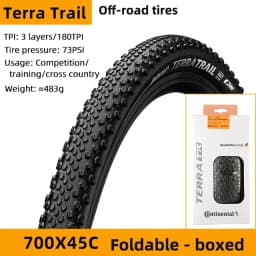 Continental Terra Trail 700x35C/40C Road Bike Gravel Tire 27.5 Shieldwall System Puncture Protection MTB Tubeless Ready Tyre