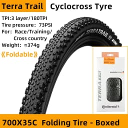 Continental Terra Trail 700x35C/40C Road Bike Gravel Tire 27.5 Shieldwall System Puncture Protection MTB Tubeless Ready Tyre