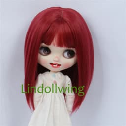 9-10 inch Blyth Qbaby Amydoll Wig Short Straight Collection Hair
