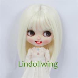 9-10 inch Blyth Qbaby Amydoll Wig Short Straight Collection Hair