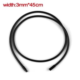 45-60cm Leather Chain Necklace For Women Men Leather Cord Wax Rope Chain Stainless Steel Clasp DIY Necklace Jewelry Accessories
