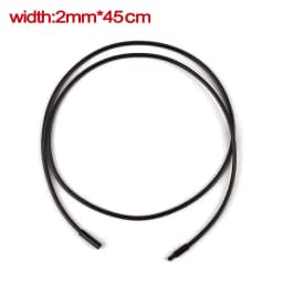 45-60cm Leather Chain Necklace For Women Men Leather Cord Wax Rope Chain Stainless Steel Clasp DIY Necklace Jewelry Accessories