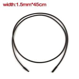 45-60cm Leather Chain Necklace For Women Men Leather Cord Wax Rope Chain Stainless Steel Clasp DIY Necklace Jewelry Accessories