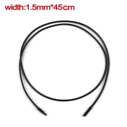 45-60cm Leather Chain Necklace For Women Men Leather Cord Wax Rope Chain Stainless Steel Clasp DIY Necklace Jewelry Accessories
